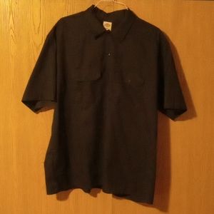 Dickies Short Sleeve Button Down / Up Work Shirt Black XXL
